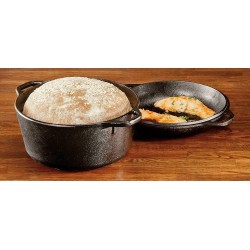 Lodge L8DD3 – Cacerola 26 cm con tapa‑sartén de hierro fundido