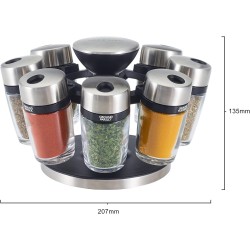 Especiero Giratorio 8 Tarros 🌿 Cole & Mason | Carousel Premium