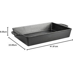 Bandeja de Horno Lodge BW13CINT 🍳 Hierro Fundido 33 × 23 cm – Pre‑Saz