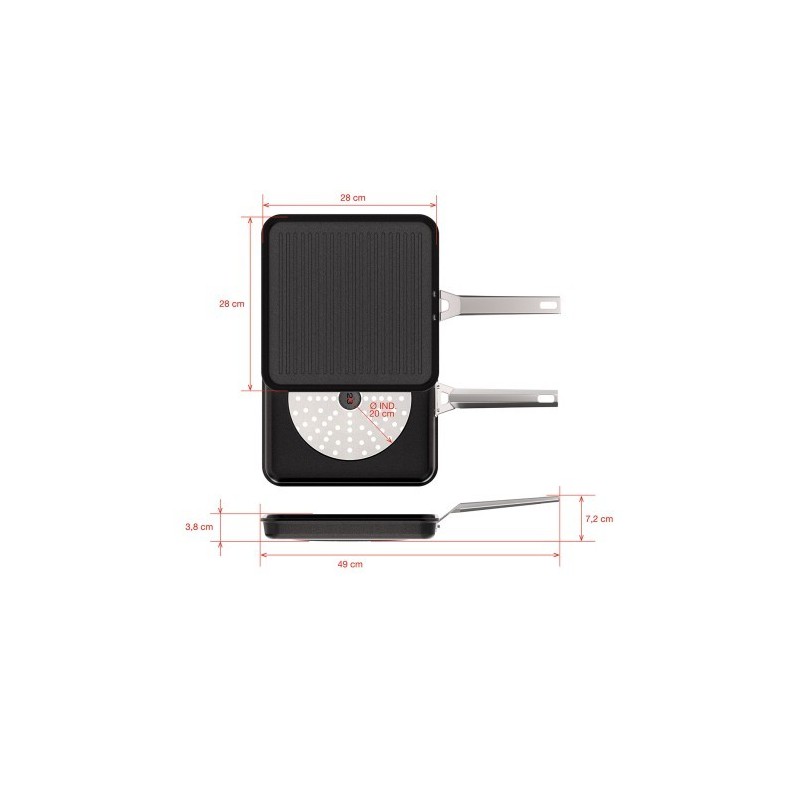 Grill Aire inducción 28 x 28 cm. | Things