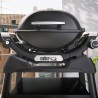 Weber Q 1200N Black – Barbacoa de gas portátil con mesas laterales