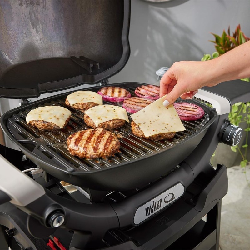 Weber Q 1200N Black – Barbacoa de gas portátil con mesas laterales | Things