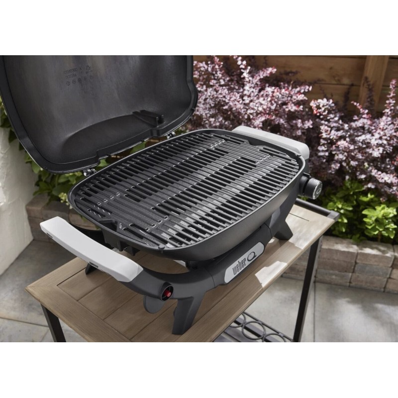 Weber Q 1200N Black – Barbacoa de gas portátil con mesas laterales | Things