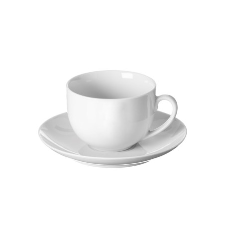 Price & Kensington Simplicity – Taza y plato de porcelana blanca 0059.