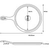 Lodge L9OG3 – Plancha redonda de hierro fundido 10,5"