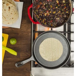 Lodge L9OG3 – Plancha redonda de hierro fundido 10,5"