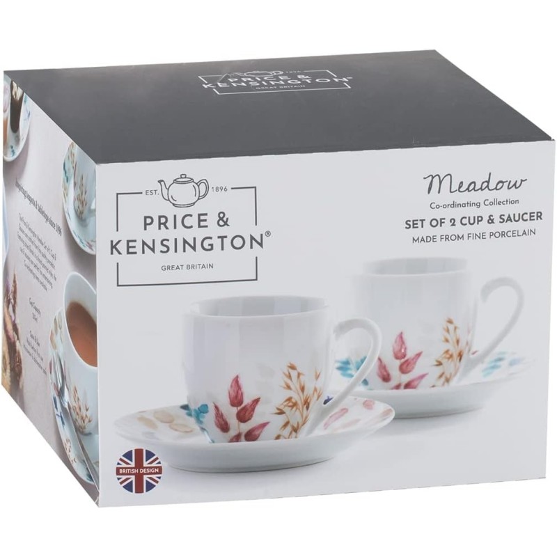 🌼 Price & Kensington Meadow – Set de 2 Tazas con Plato | Things