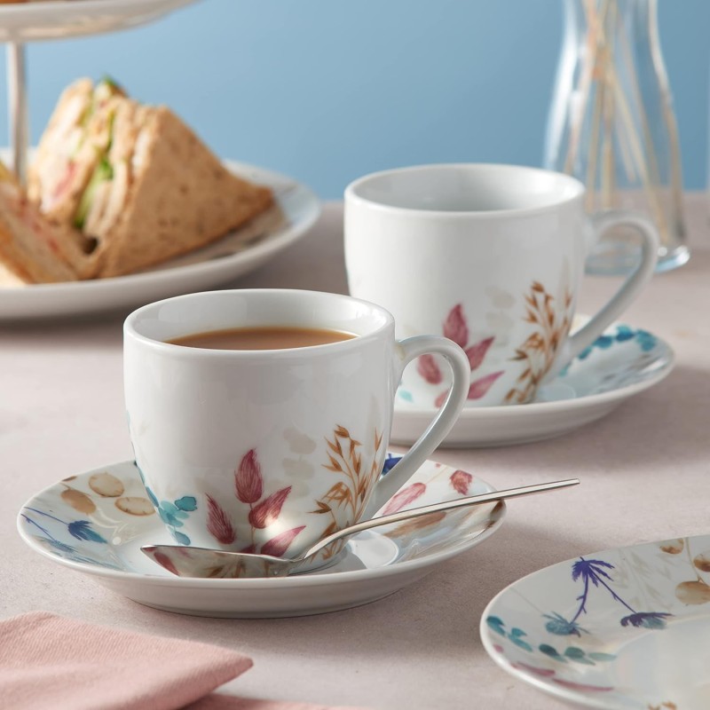 🌼 Price & Kensington Meadow – Set de 2 Tazas con Plato | Things