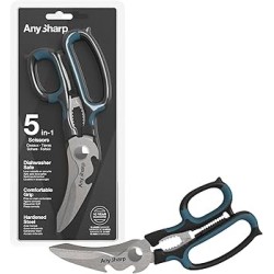 AnySharp Tijera Multiusos 5 en 1 – Acero endurecido y mango ergonómico
