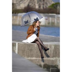 SMATI BUL2499 – Paraguas transparente cúpula con diseño de gato