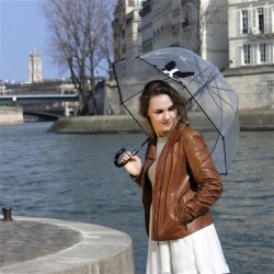 SMATI BUL2495 – Paraguas transparente cúpula French Bulldog