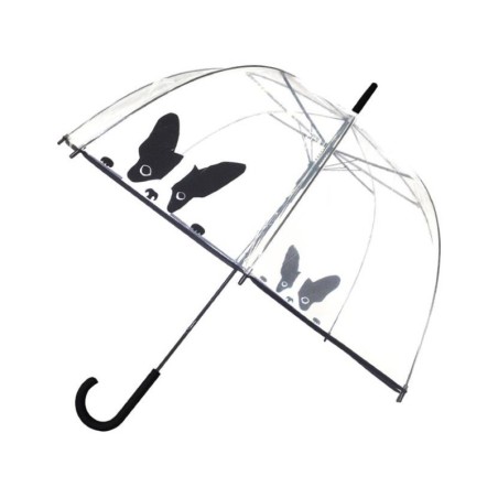 SMATI BUL2495 – Paraguas transparente cúpula French Bulldog