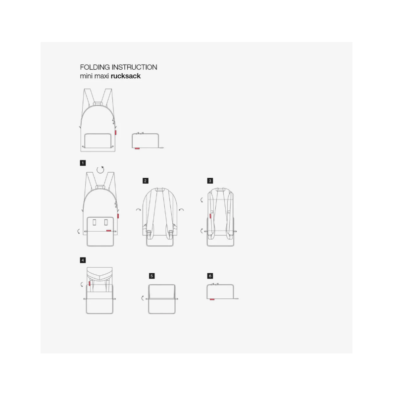 Mochila plegable Dots Reisenthel Mini Maxi, foto 5