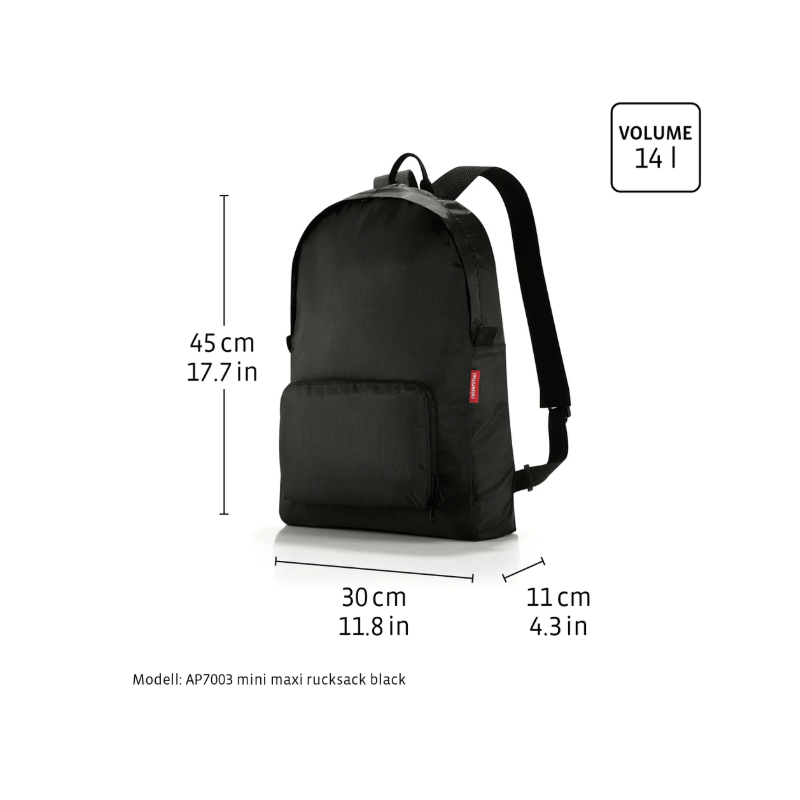 Mochila plegable Dots Reisenthel Mini Maxi, foto 4