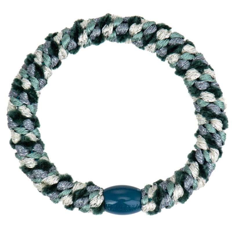 Goma Knekki mix verde apagado glitter , gris collage