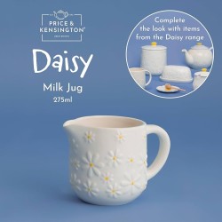 Jarra de leche Price & Kensington Daisy 275 ml | Cerámica decorada con