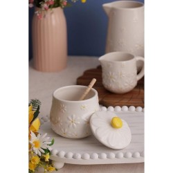 Tarro para miel Daisy Price & Kensington | Cerámica con diseño de marg