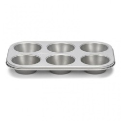 Molde cupcakes Patisse Silver-Top 6 cavidades | Antiadherente y no des