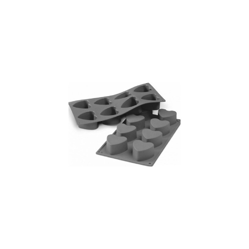 Molde 8 corazones silicona Patisse Starflex, foto 2