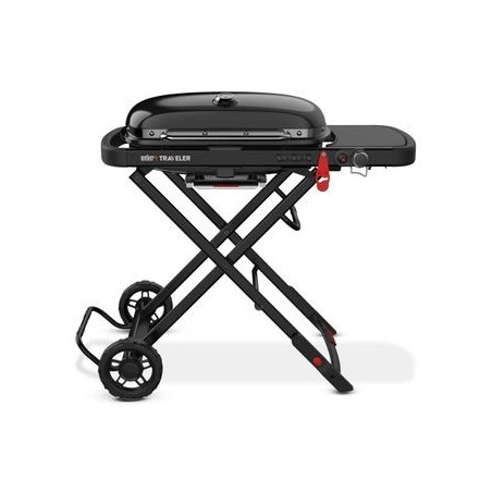 Weber Traveler Stealth Edition | Barbacoa de gas portátil premium en a