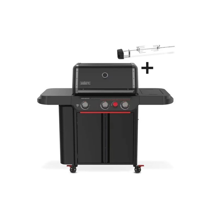 Weber Genesis E-330WR Stealth + Rustidor Giratorio de Regalo