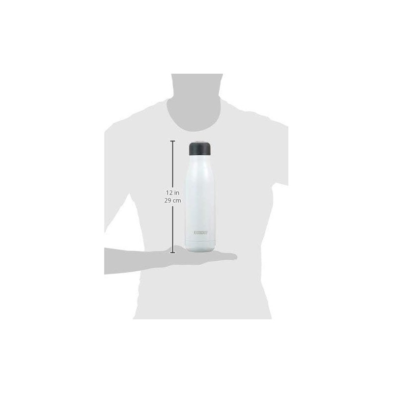 🥤 Botella térmica de acero inoxidable 750 ml blanco Zoku | Things
