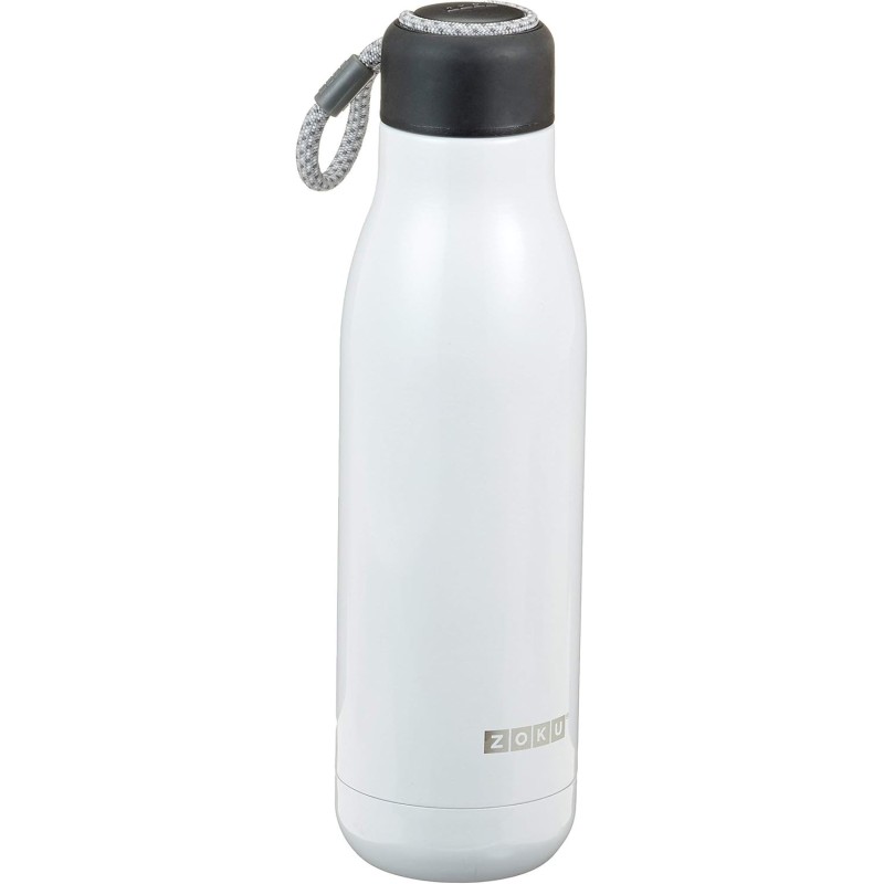 🥤 Botella térmica de acero inoxidable 750 ml blanco Zoku | Things