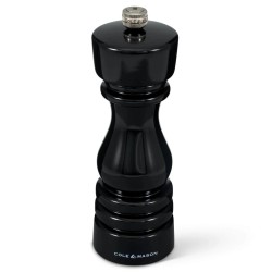 Molino de sal de madera negro brillante  con mecanismo cerámico Cole & Mason London 18 cm | Things