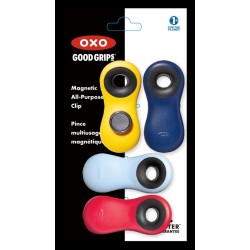 OXO Good Grips - Set de 4 Pinzas Magnéticas Multiusos | Cierre Hermético