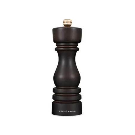 Molino de pimienta de madera chocolate con mecanismo acero al carbono Cole & Mason London 18 cm | Things