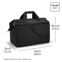 Bolso de Viaje 30L con Bolsillo Exterior negro Reisenthel | Things