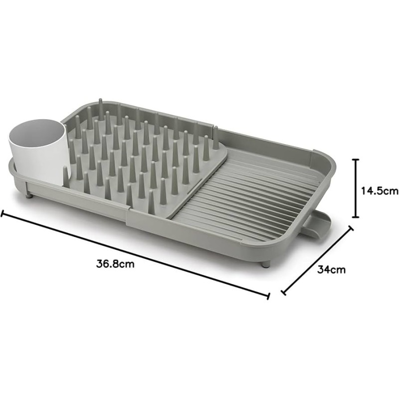 DUO Expandable Dish Rack Grey  Escurridor extensible gris Joseph Joseph | Things