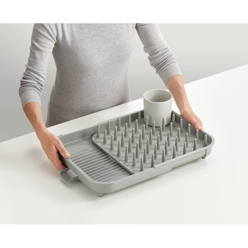 DUO Expandable Dish Rack Grey  Escurridor extensible gris Joseph Joseph | Things