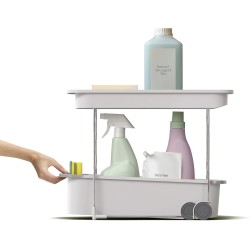 CUPBOARDSTORE™ 2‑Tier Caddy Organizador de dos niveles para armarios Joseph Joseph, foto 3