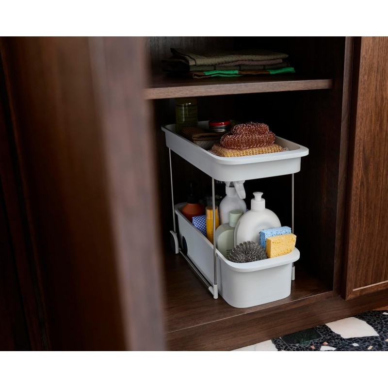 🗂️ CUPBOARDSTORE™ 2‑Tier Caddy  Organizador de dos niveles para armarios Joseph Joseph | Things