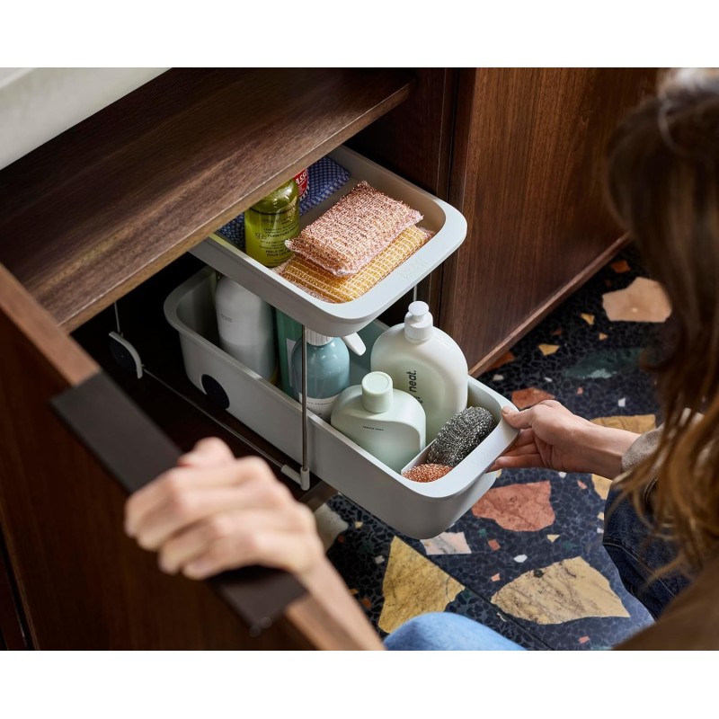 CUPBOARDSTORE™ 2‑Tier Caddy Organizador de dos niveles para armarios Joseph Joseph, foto 6
