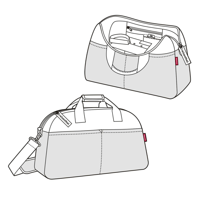 Bolsa de viaje Reisenthel Overnighter twist silver, foto 10