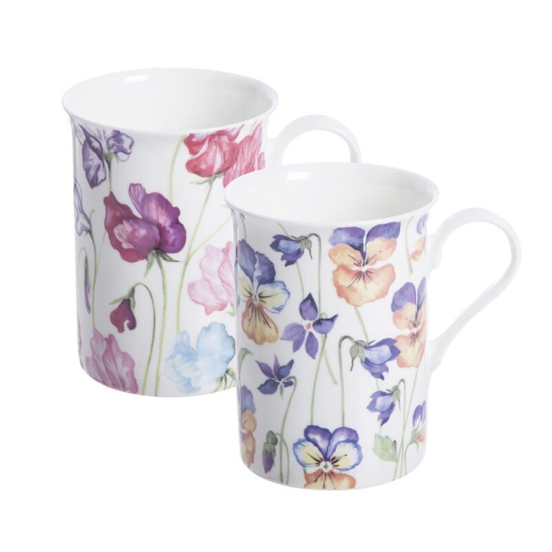 Taza 30 cl Fine China Viola / Sweet Pea | Taza floral vintage Price & Kensington | Things