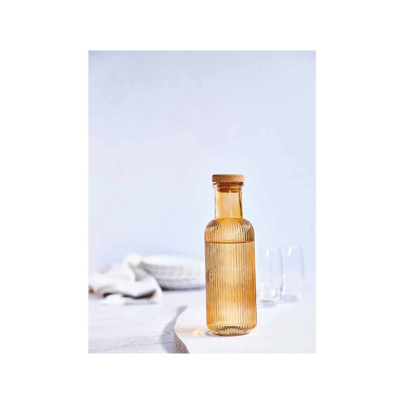 Botella de Cristal Decorativa con Tapón de Corcho 🍶✨ | Things