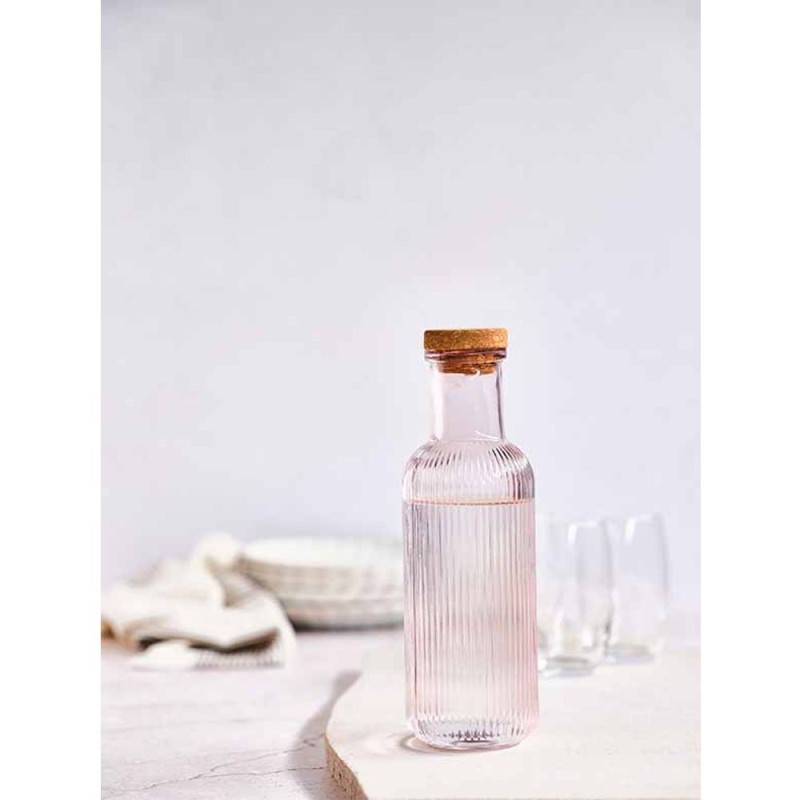 Botella de Cristal Decorativa con Tapón de Corcho 🍶✨ | Things