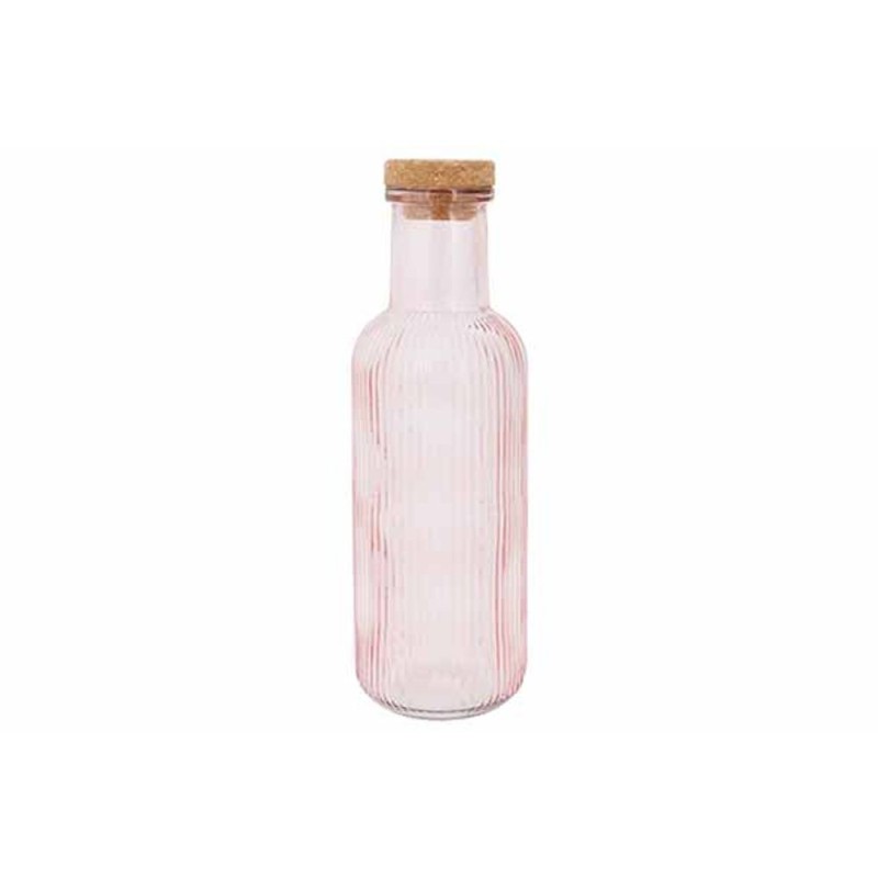 Botella de Cristal Decorativa con Tapón de Corcho