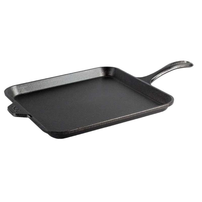 Plancha lisa cuadrada de hierro fundido Lodge 28 cm | Things