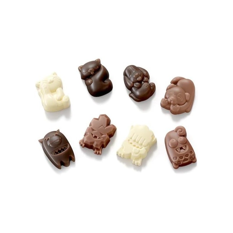 Set 2 Moldes de Silicona para chocolate Mascotas y Monstruos Zoku | Things