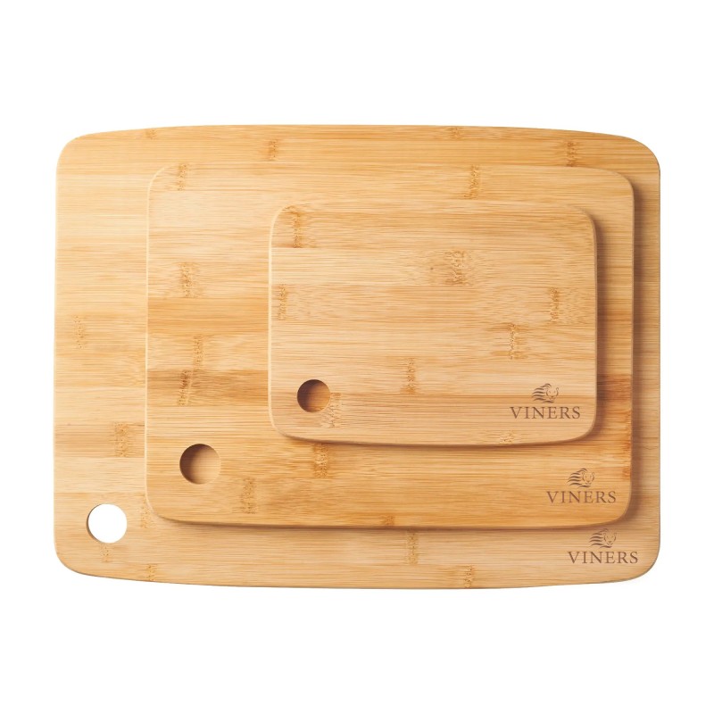 Set de 3 tablas de cortar de bambú Viners