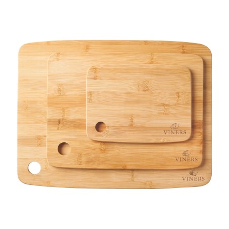 Set de 3 tablas de cortar de bambú Viners