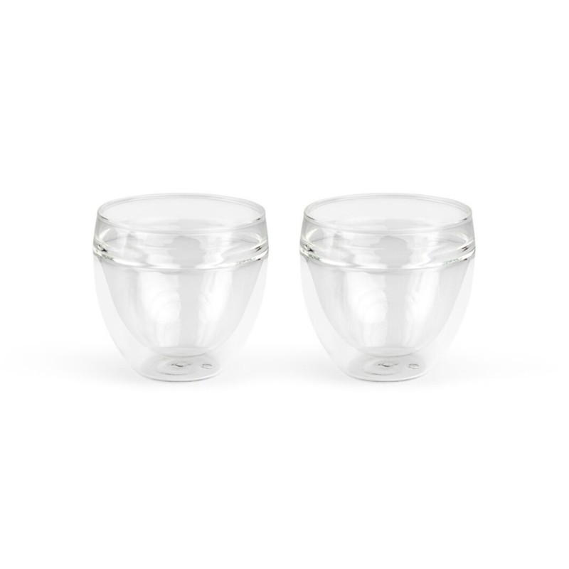 Set de 2 vasos de vidrio de doble pared 200 ml. Bredemeijer
