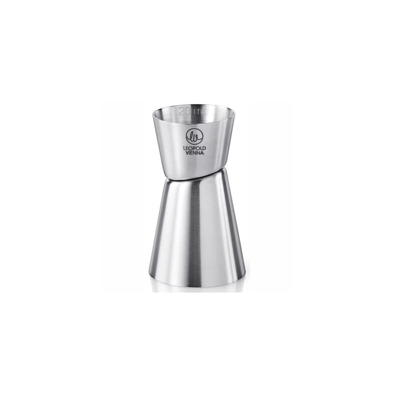 Medidor de Bar Doble 20/40 ml Acero Inoxidable Mate Leopold Vienna 🍸📐 | Things
