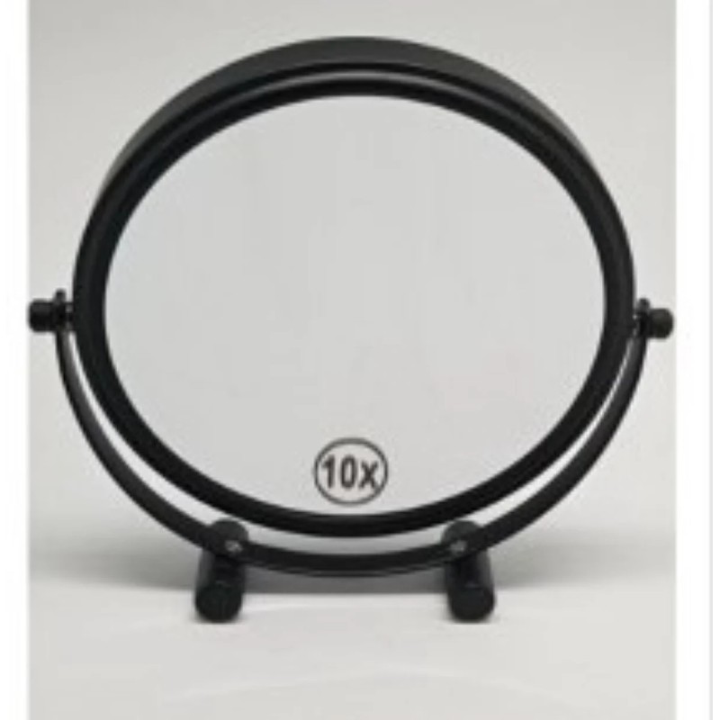 Espejo de Mesa Negro Aumento 10X Novex