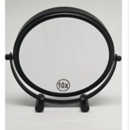 Espejo de Mesa Negro Aumento 10X Novex