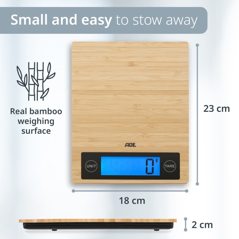 Balanza de Cocina Digital RAMONA BAMBOO ADE 🌿⚖️ | Things